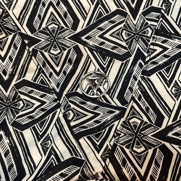 Ivivva Lululemon Tote Weekender Bag Black White Turquoise Geometric Design - Picture 2 of 7